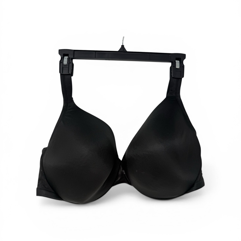 Cacique Size 46D Lightly Lined Full Coverage Bra Black